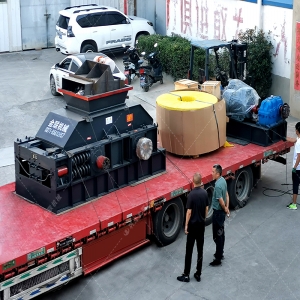 2PG1200x800半自動液壓對輥破碎機 大型破碎機發貨