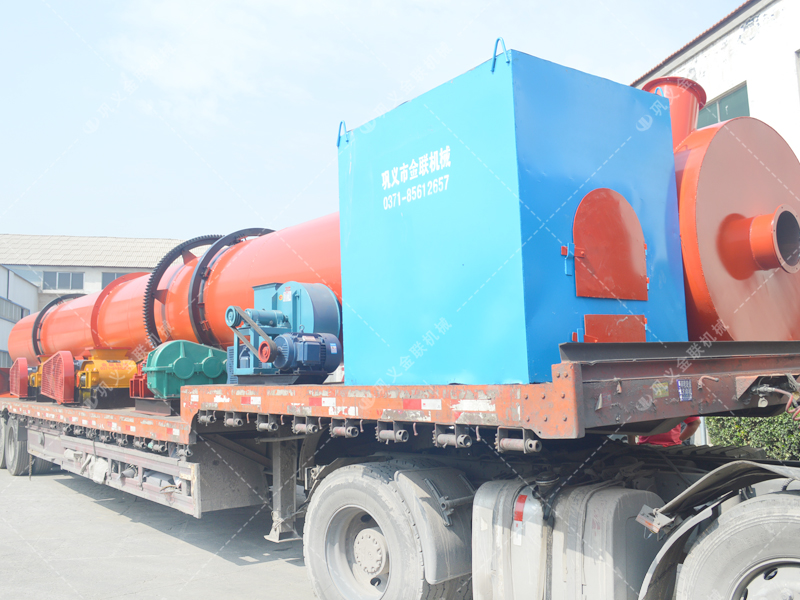 兩臺小型對輥機和烘干機發貨圖片_發往湖南永興_破碎烘干銅渣